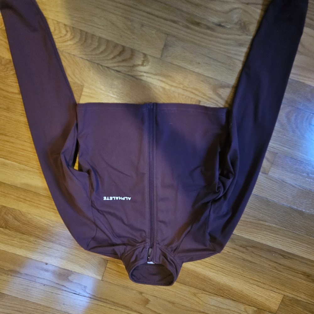 Alphalete Burgundy Zip-Up Jacket